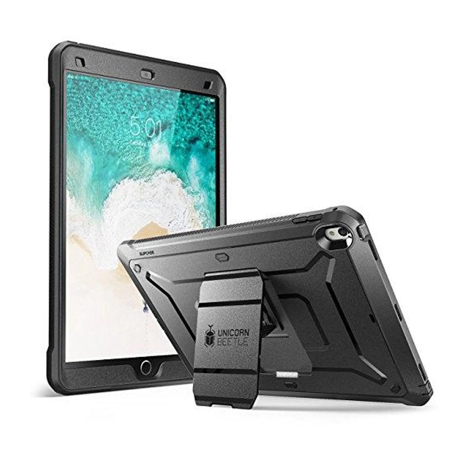 Tablet Case Lite soft edge protective cover iPad Air 10.5 inch (2019) Unicorn Beetle Pro Rugged Case with Screen Protector-Black