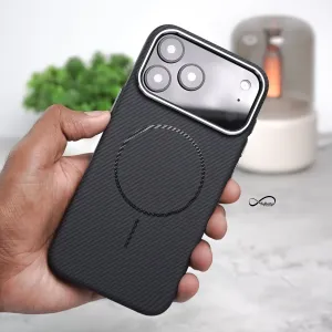 iPhone 17 Pro Max Back Cover Case | Elektro Armor Mag-X - Black Anti Shock Layer Minimal Shield Texture