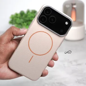 iPhone 17 Pro Max Back Cover Case | Elektro Armor Mag-X - Gold Hybrid Pattern