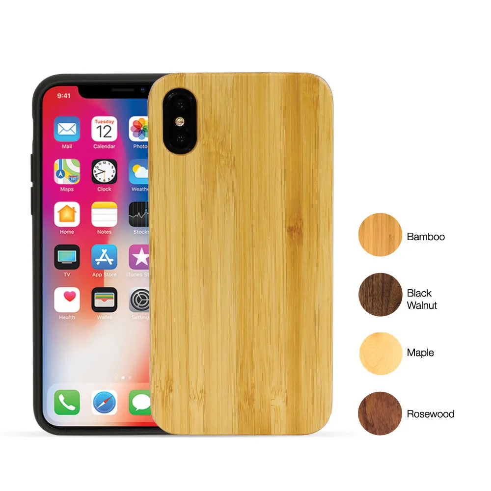 iPhone X / XS Wood Case (Sustainably Sourced) | Artisancase Hybrid Look Grip Enhanced