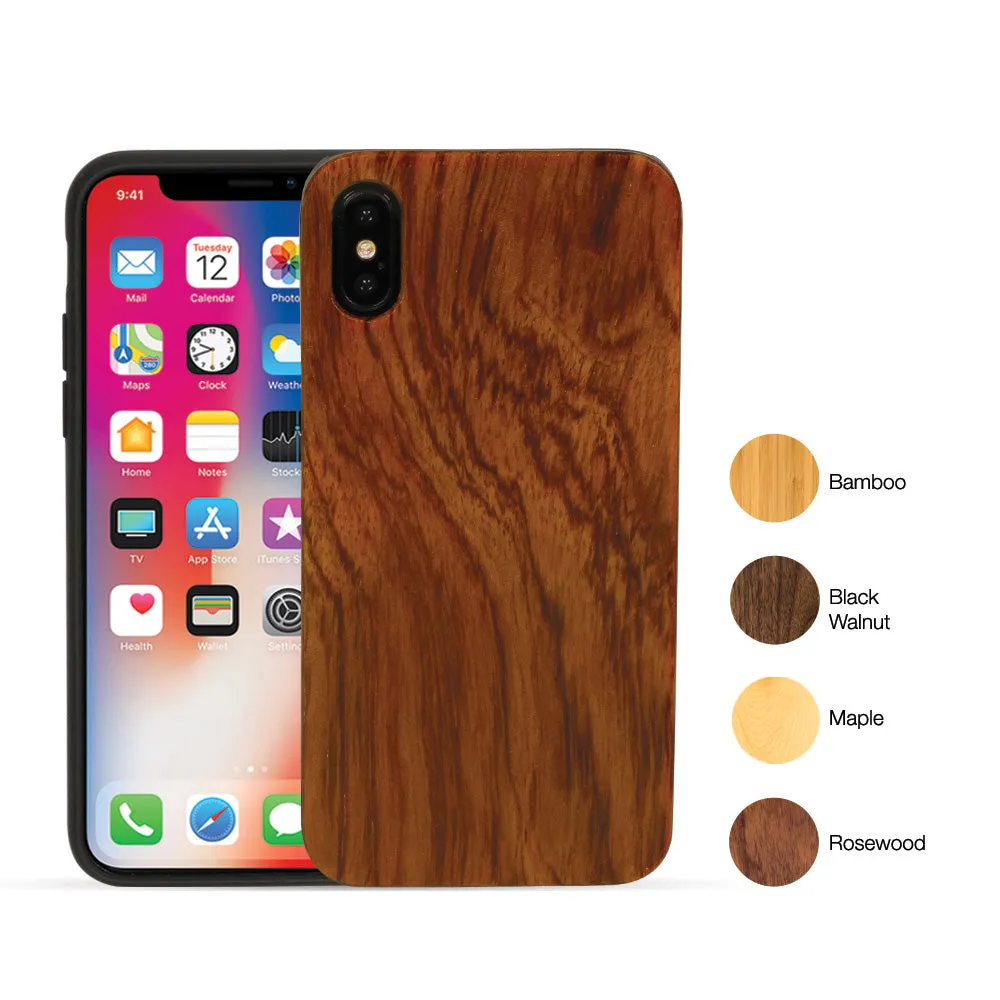Reusable Material Minimal Style iPhone X / XS Wood Case (Sustainably Sourced) | Artisancase
