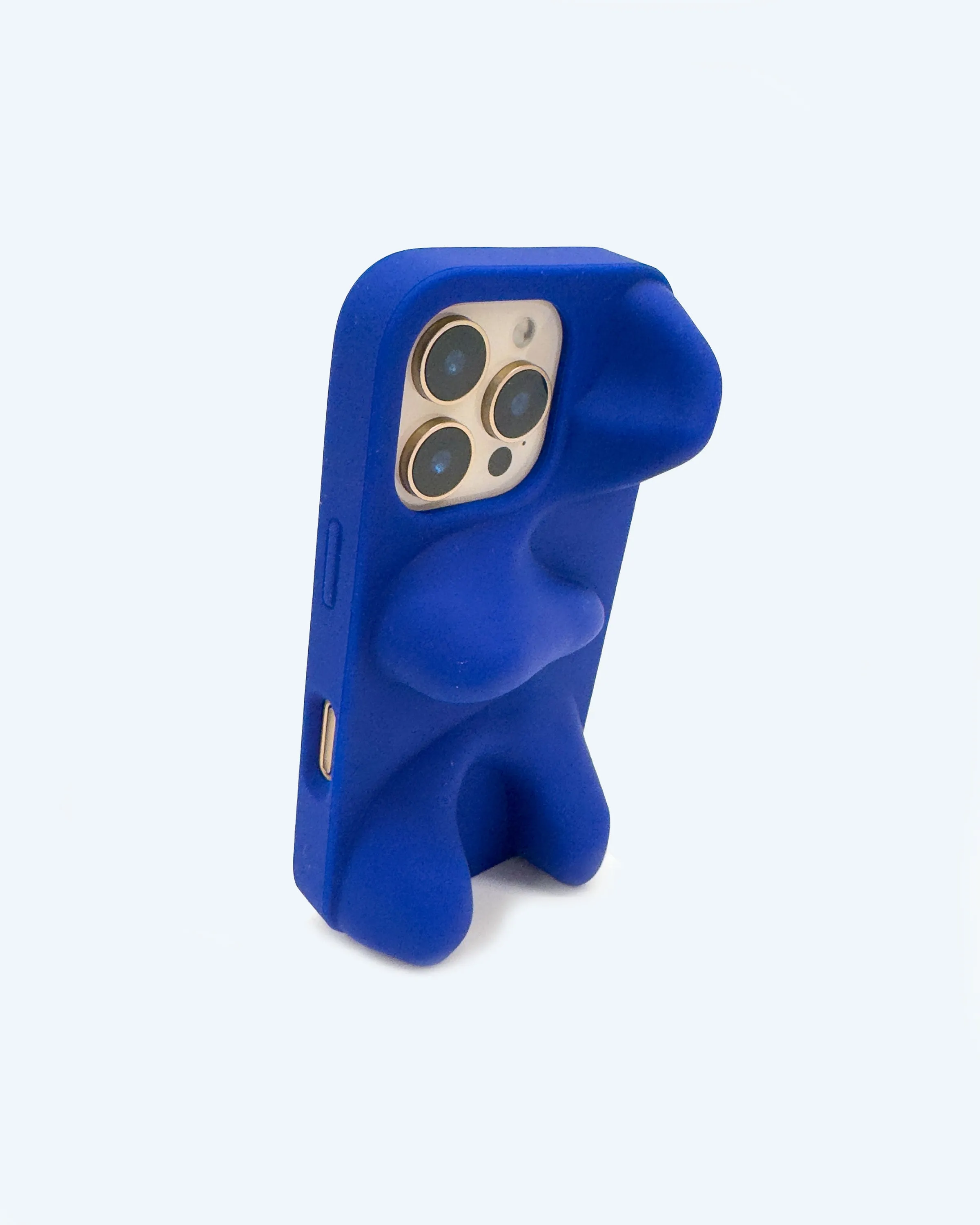 Light Finish Shock Surface Layer Ishi Phone Case in Cobalt Blue