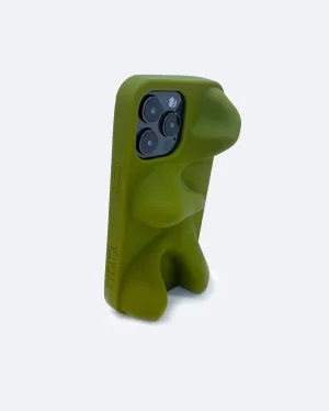 Ishi Phone Case in Deep Sage Sporty Design