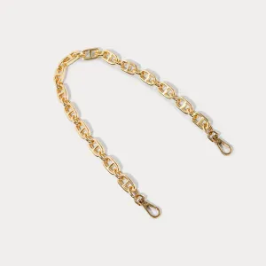 Isla Wristlet Strap - Gold/Gold Hand Free Use