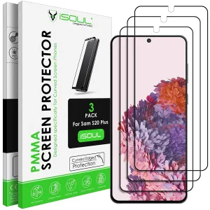 Crystal Shield Pro Matte Finish ISOUL 3 Pack Flexible Screen Protector for Samsung Galaxy S20 Plus 6.7
