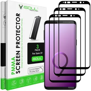 ISOUL 3 Pack Flexible Screen Protector for Samsung Galaxy S9 5.8" Daily Use Film ultra thin film