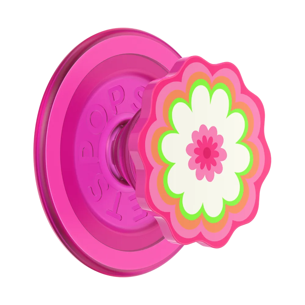 Kaleidoscope Pink Flower Power PopGrip for MagSafe Pop Socket College Gift