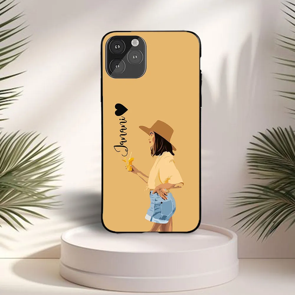 Kehinde Girl Art Name Case Trendy Texture