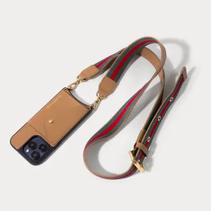 Kimberly Adjustable Crossbody Bandolier - Tan/Gold High Quality