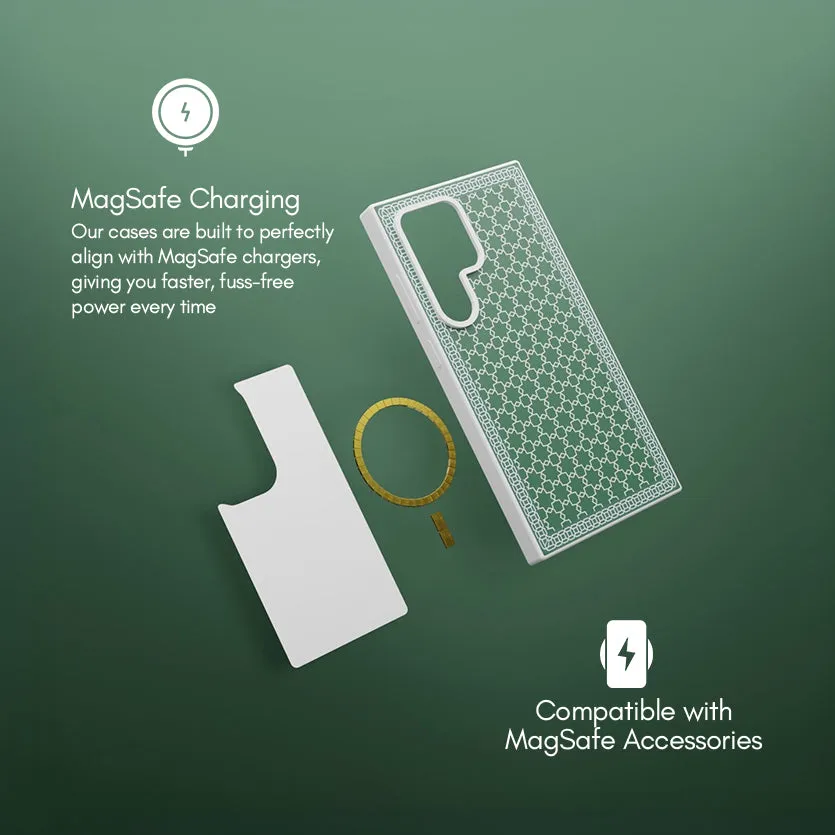 Easy Removal Protective Finish Koutoubia Moroccan Tiles MagSafe Samsung Phone Case