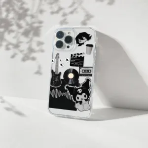 Comfort Fit Edge Matte Layer Kuromi Aesthetic Silicone Clear Case