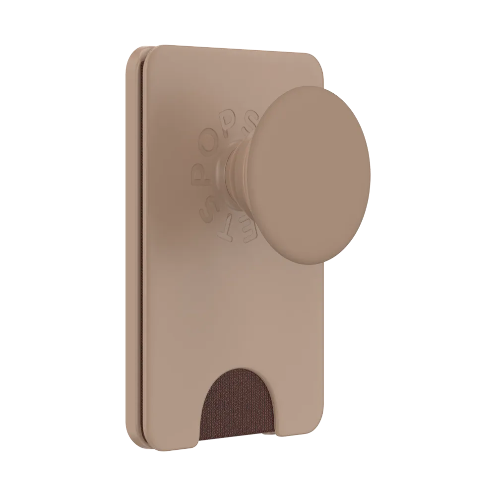 Latte New Essentials PopWallet  for MagSafe Quick Snap Comfortable Everyday Slot