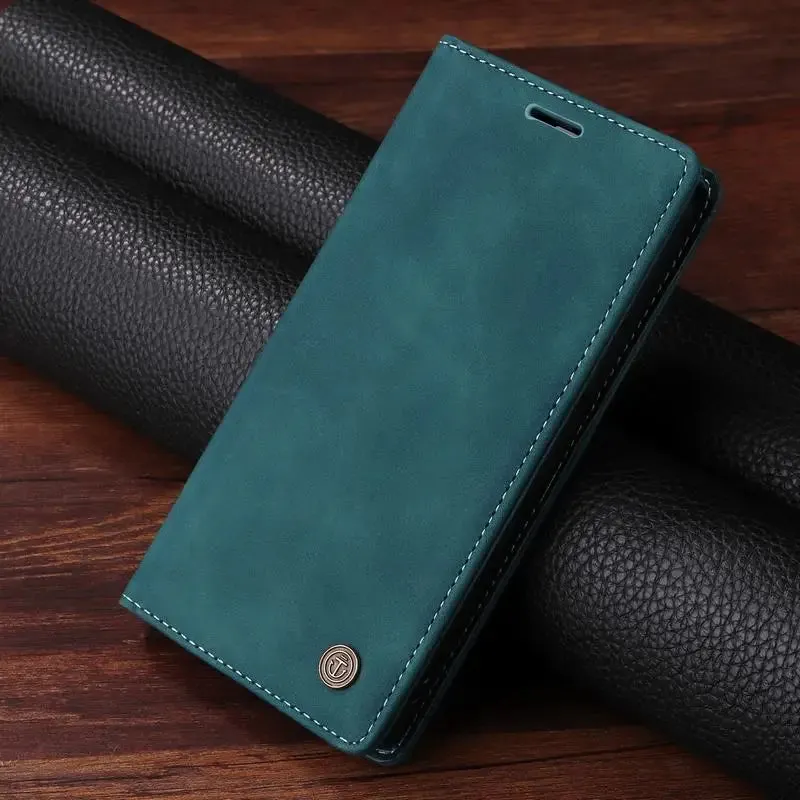 Leather Wallet Case for Samsung A Series Modern Design Modern Accent