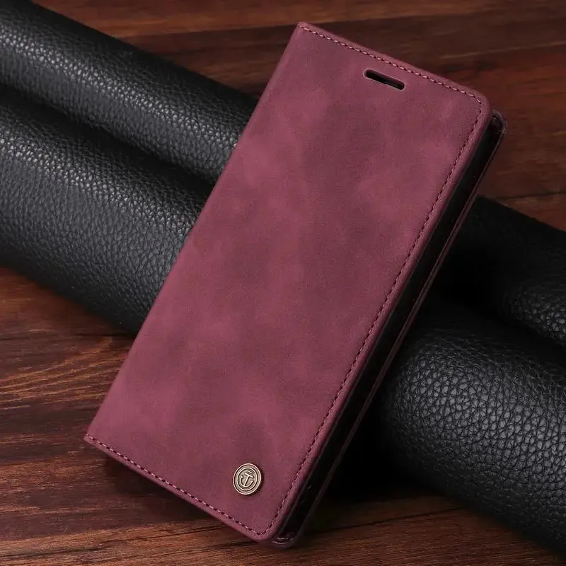 Leather Wallet Case for Samsung A Series Color Gradient Flexible frame