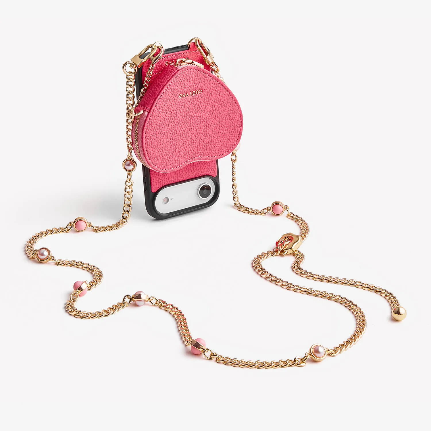 Compact Look Heart Mate Kit- Lanyard Strap for iPhone Case with Magnetic Wallet