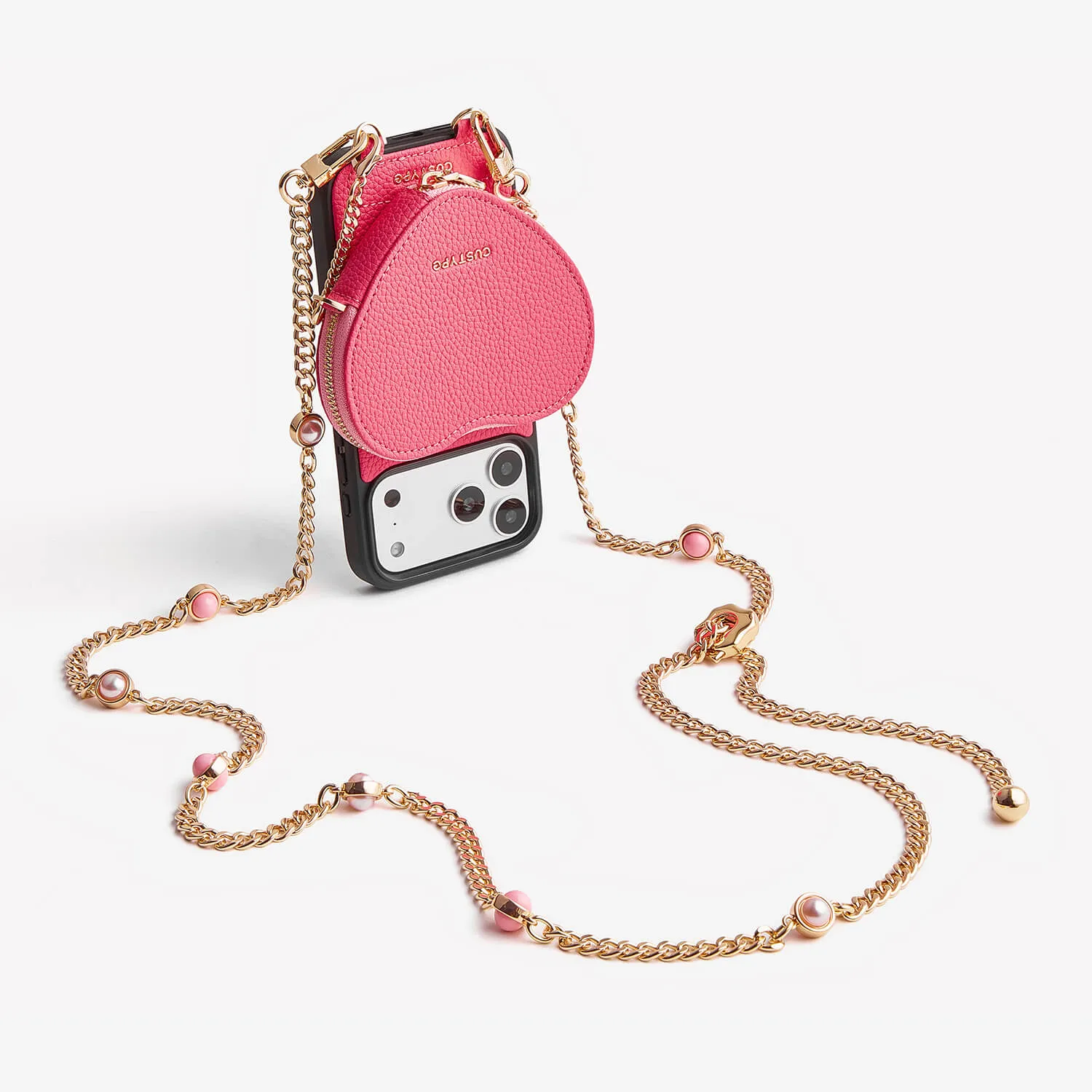 Durable Accessory Elegant Look Heart Mate Kit- Lanyard Strap for iPhone Case with Magnetic Wallet