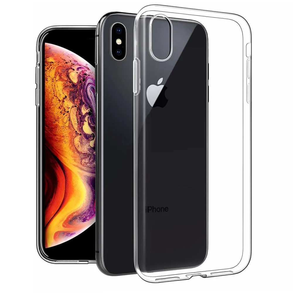 Soft TPU Silicone Gel Clear Case for Apple iPhone XS Max Shock absorption Matte Coating