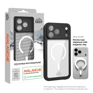 Scratchproof Surface Premium Form Eiger Avalanche Magsafe Case & Screen Protector for Apple iPhone 17 Pro in Black