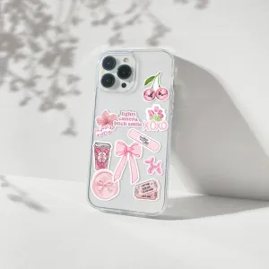 Soft edges Urban Texture Lights Camera Smile Silicone Clear Case