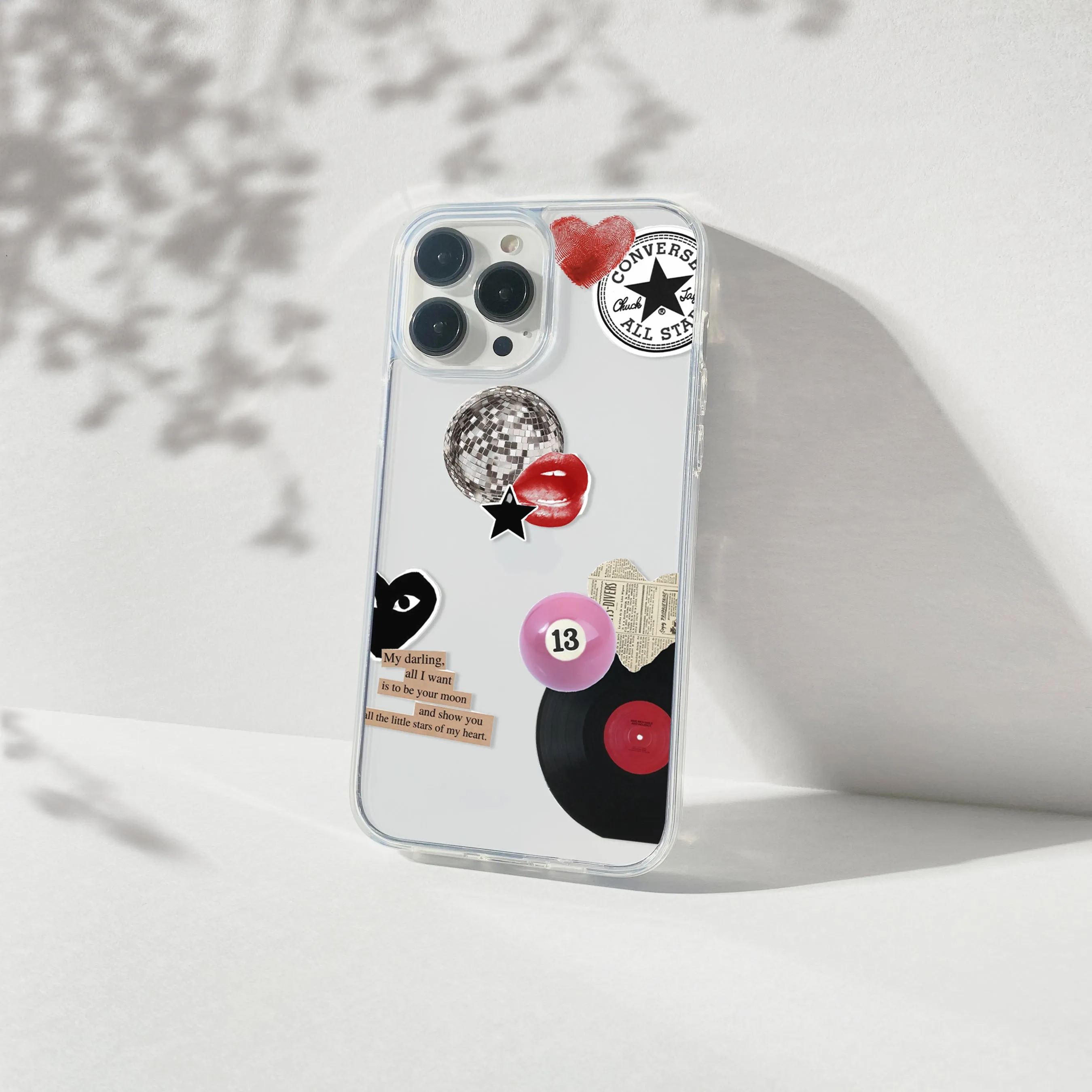 Converse Aesthetic Silicone Clear Case Protective Material Durable Shell