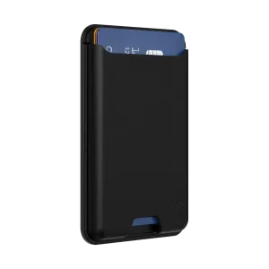 Elegant Everyday Wallet Strong Snap Wallet Black Softgoods PopWallet for MagSafe