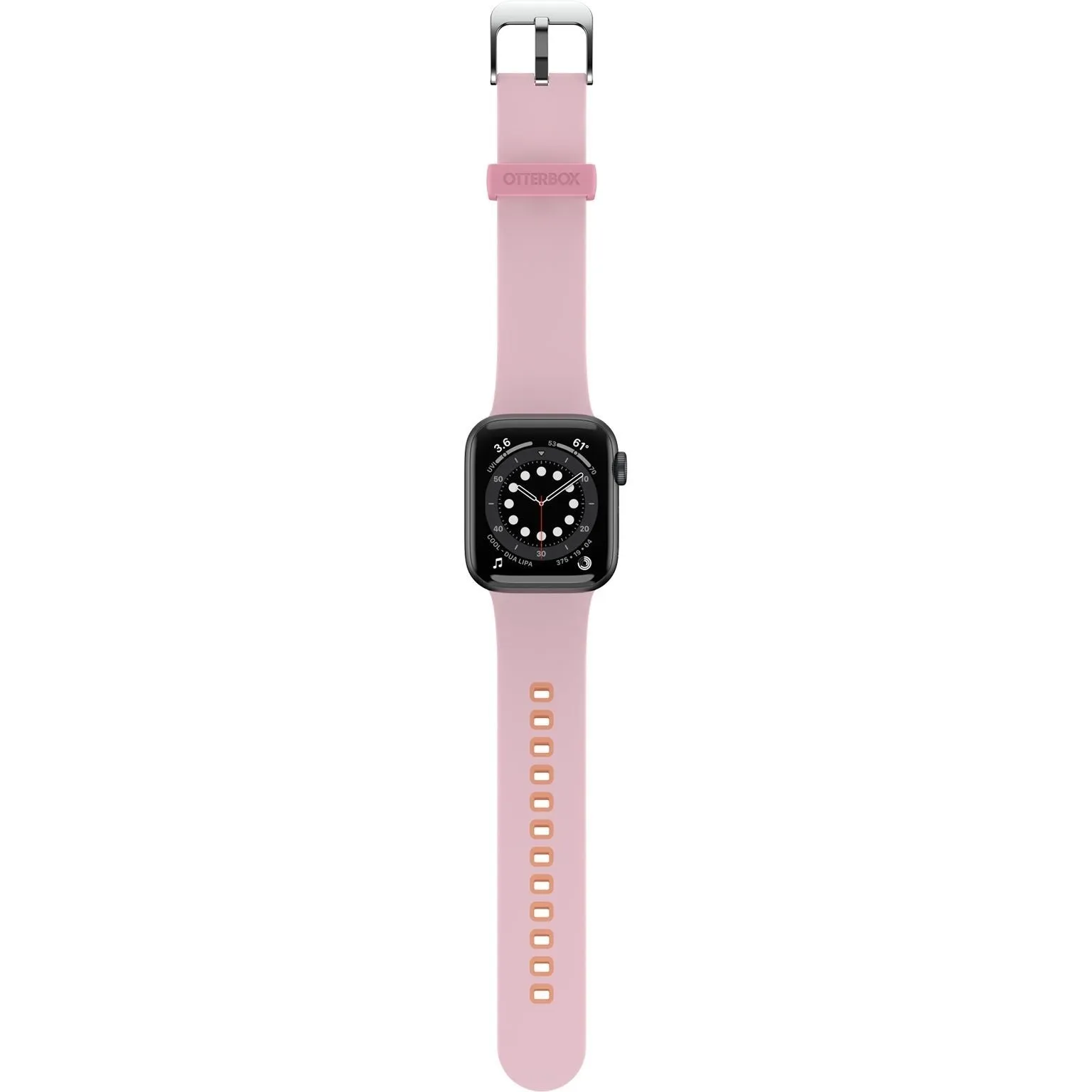 Outdoor Fashion Look Active Comfort Fit Otterbox Apple Watch Silicone Strap (Pink/Orange)