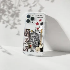 Smooth Craftsmanship Stylish Color Live Fast Aesthetic Silicone Clear Case