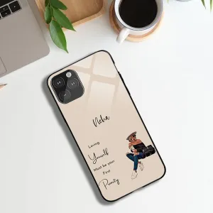 Love Yourself Glossy Protective Case With Name Comfort Shield 3D Effect
