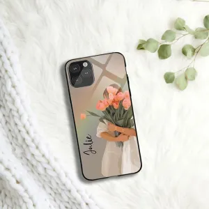 Flower Girl Name Glossy Protective case Elegant Accent