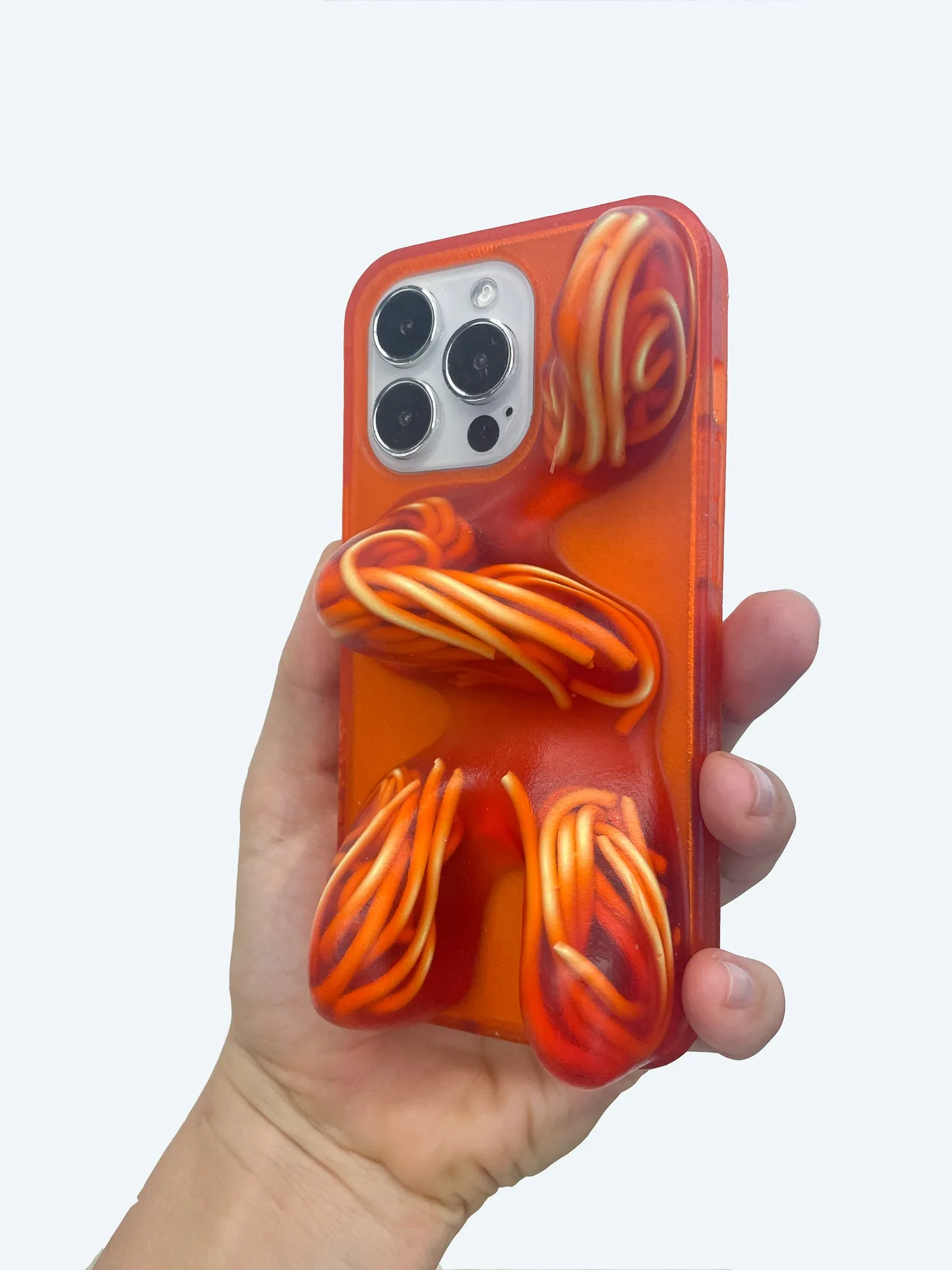 Ishi Phone Case in Classic Spaghetti Clear Pattern Durable Design Texture