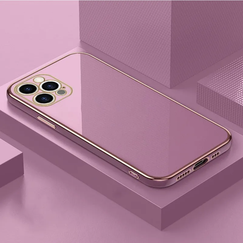 Luxury Electroplated Soft TPU Phone Case For Samsung Luxury Look