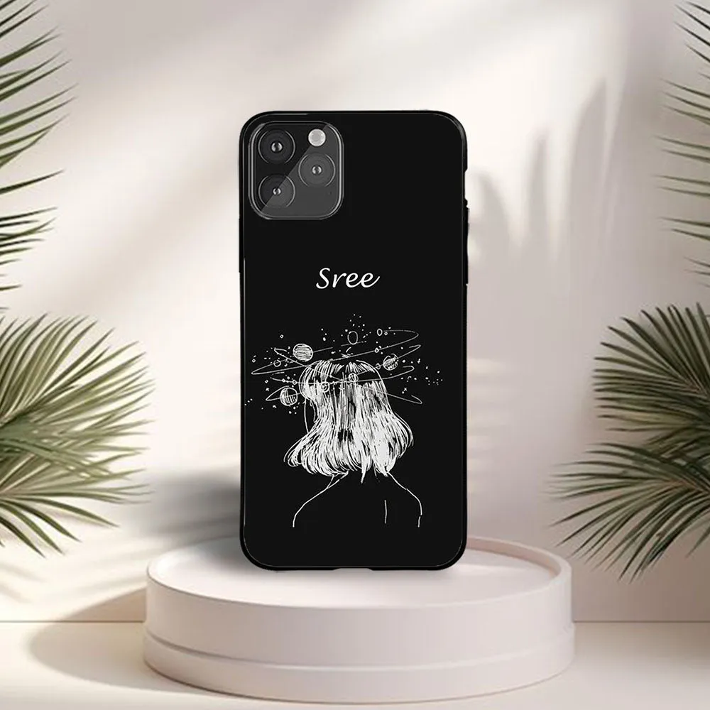 Mad On You Girl Case With Name Matte Build Minimal Shield Texture