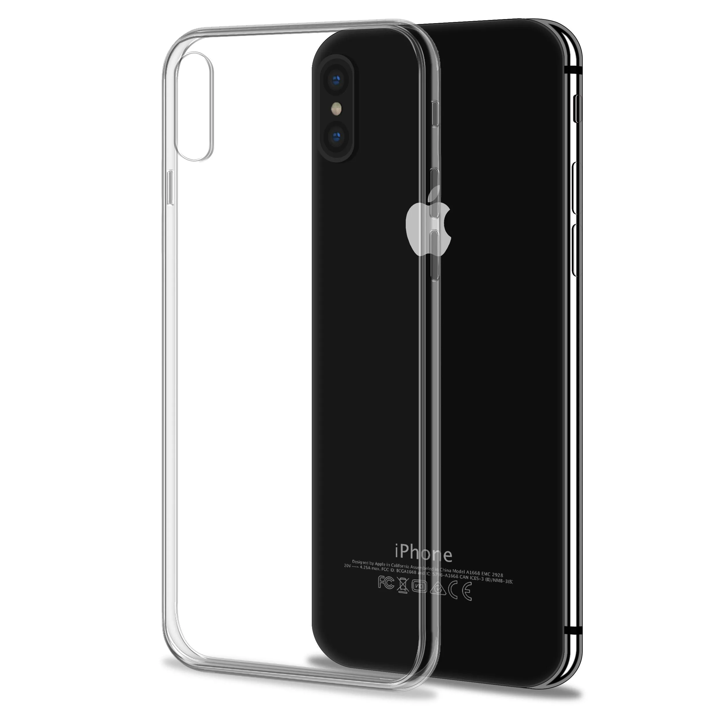 Premium Soft Gel Clear Case for Apple iPhone X Strong Outline