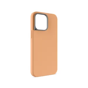Smooth Grip Layer Gloss Finish Design MagSafe? Compatible Apricot Silicone Phone Case - Minimalist