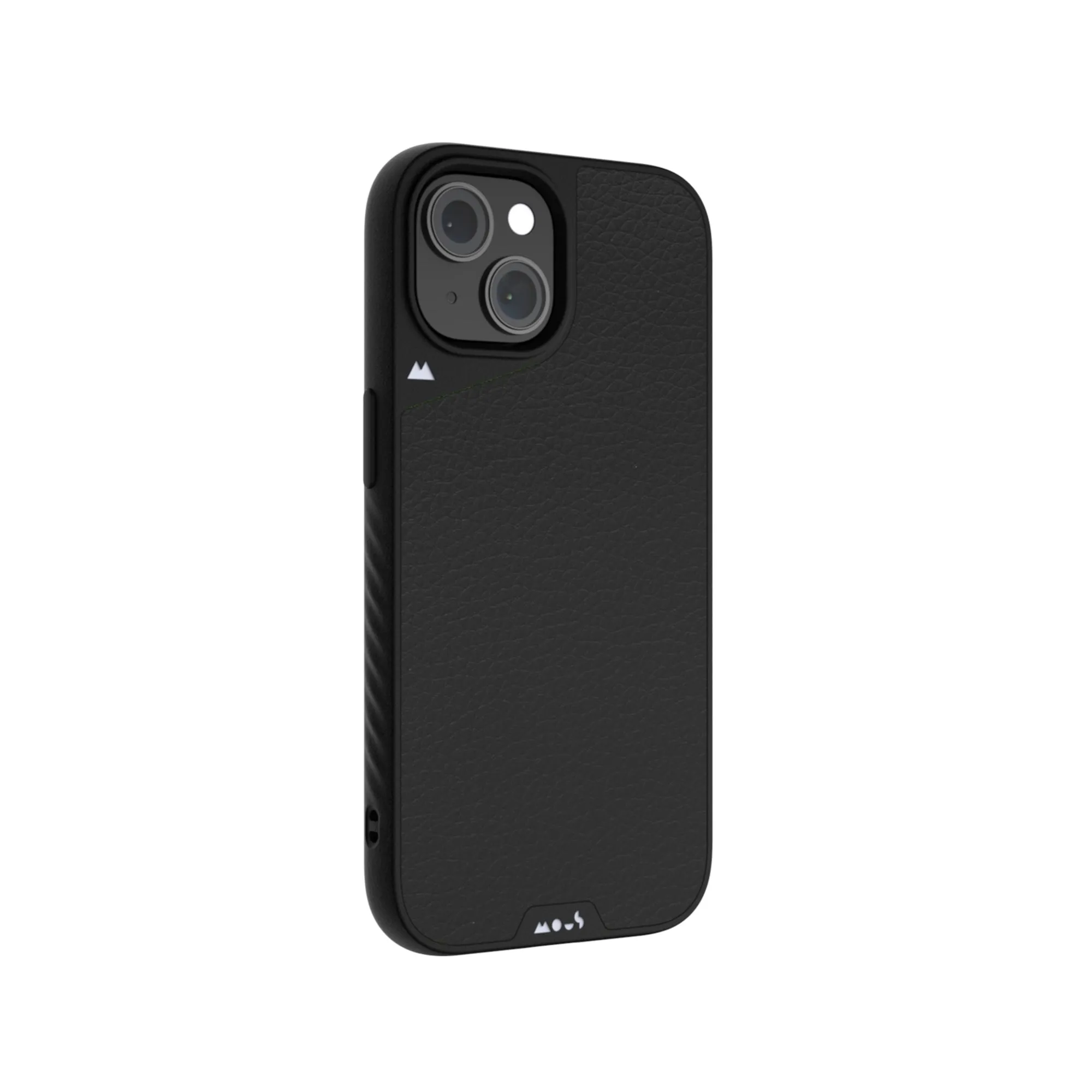 MagSafe? Compatible Black Leather Phone Case - Limitless 5.0 Non Slip Surface Outdoor Adventure