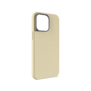 MagSafe? Compatible Ivory Silicone Phone Case - Minimalist Hybrid Grip Finish Sleek Edge Design