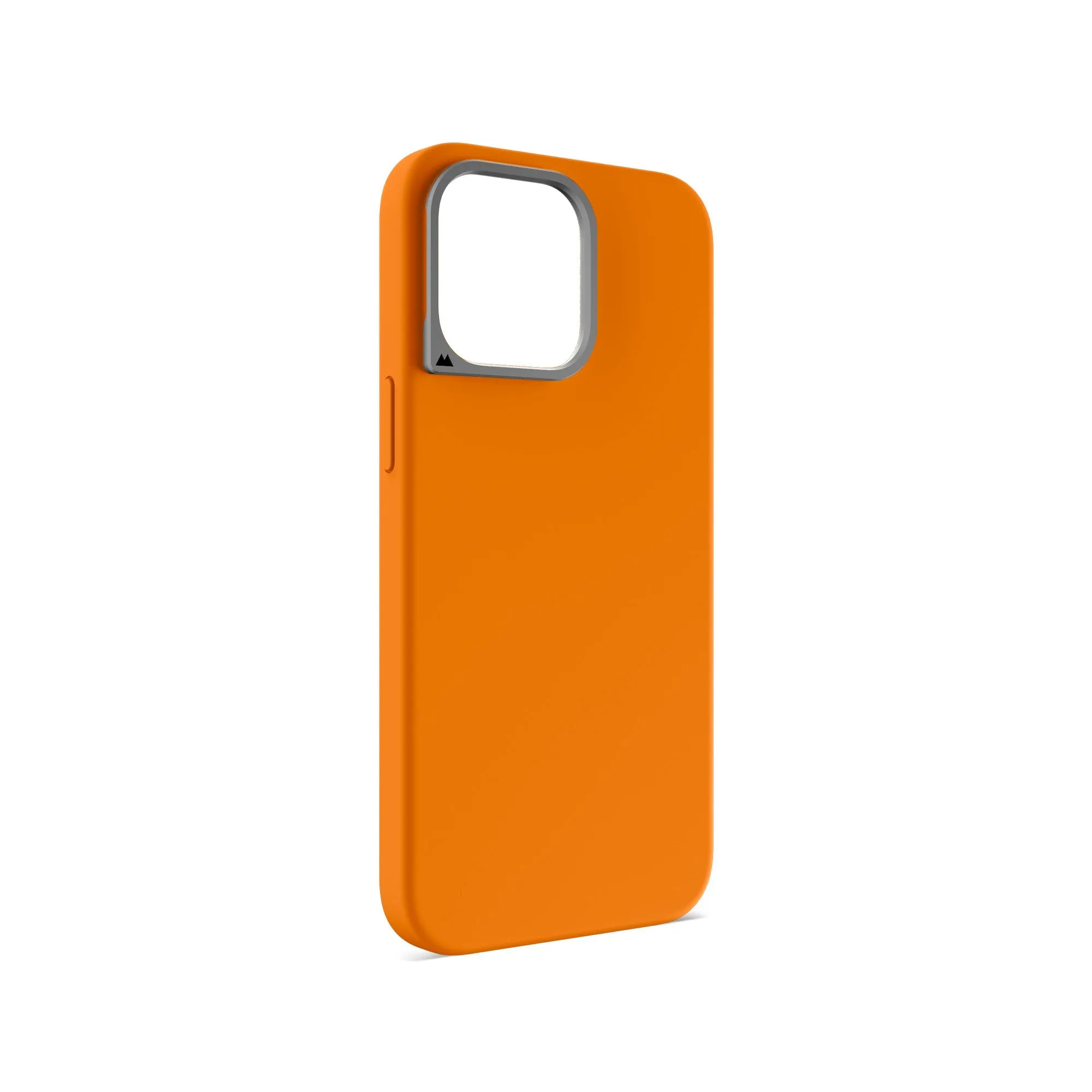 Flexible structure Everyday Use MagSafe? Compatible Tangerine Silicone Phone Case - Minimalist