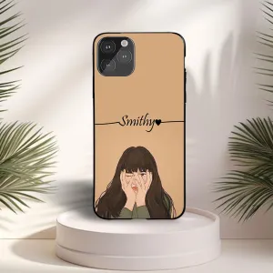 Comfort Shield Texture Portable Case Artless Girly Name Case