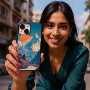 Smooth Pattern Artsy Sun Rise Printed Phone Cover