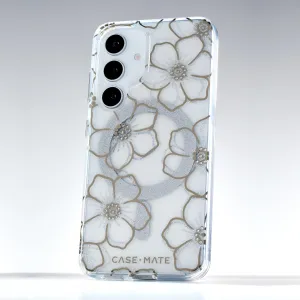 Floral Gems Samsung Galaxy S25 Case Lightweight texture