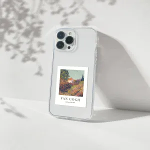 Non Slip Slim Look Van Gogh Landscape Aesthetic Polaroid Silicone Clear Case