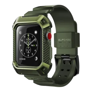 Apple Watch UB Pro Wristband Case (38mm)-Dark Green Soft TPU Universal Fit