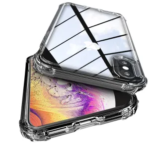 Polished Texture Simple Clear Silicone Cover for Apple iPhone XS