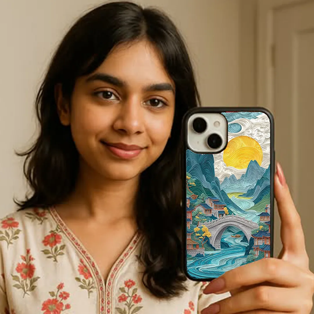 Water Moon View Printed Protective Phone case Flexible Touch Camera Protection