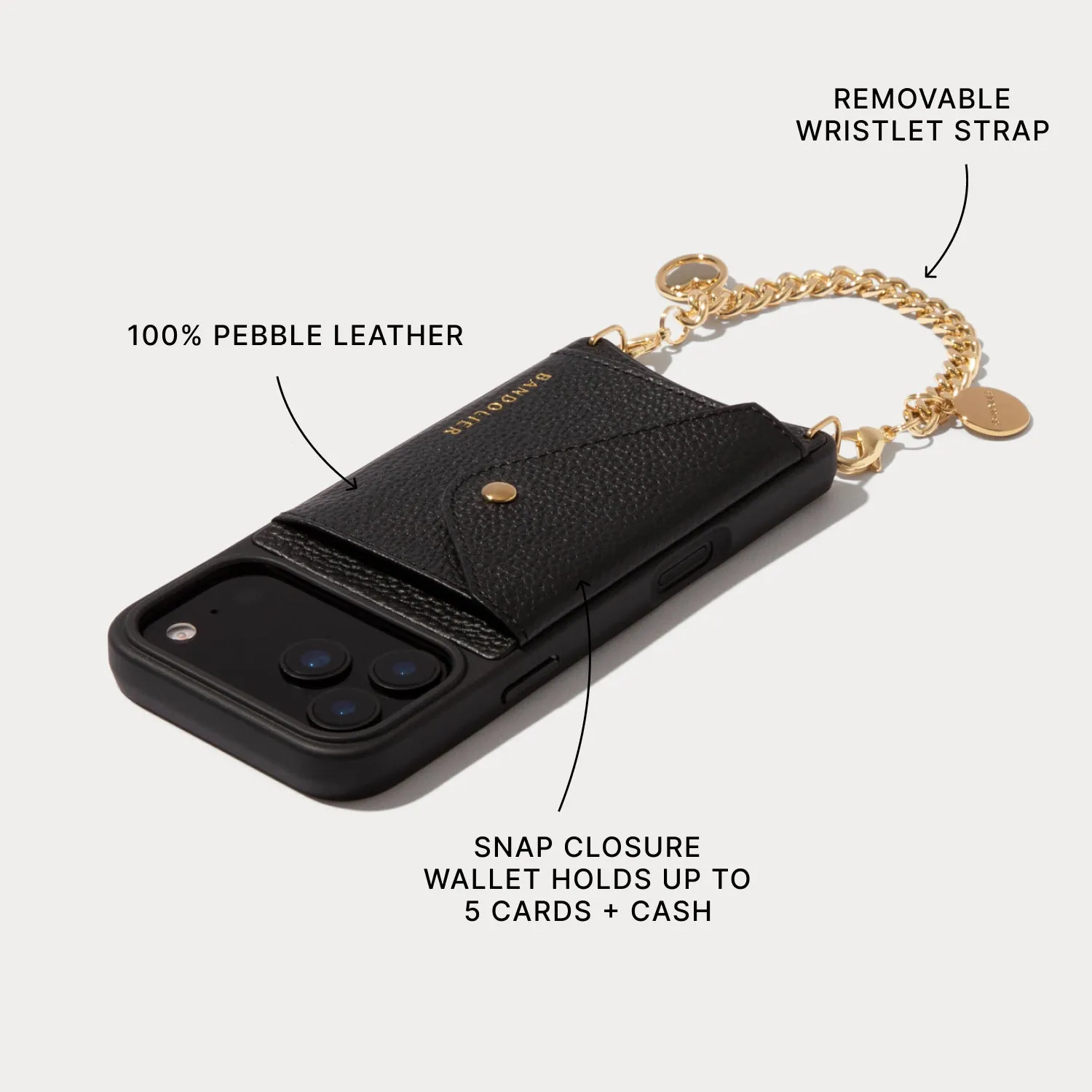 Flexible Material Long Lasting Maya - Black/Gold