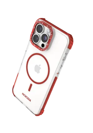 MICRODIA CRYSTAL GEAR? High Transparency Protective iPhone Case - Burgundy High gloss Everyday Accessory