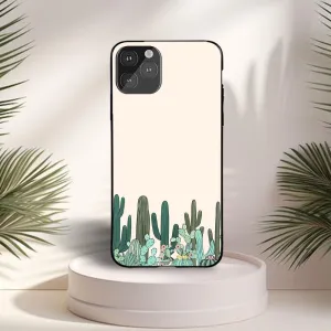 Aesthetic cactus plants Case Elegant Build Texture Glossy Look