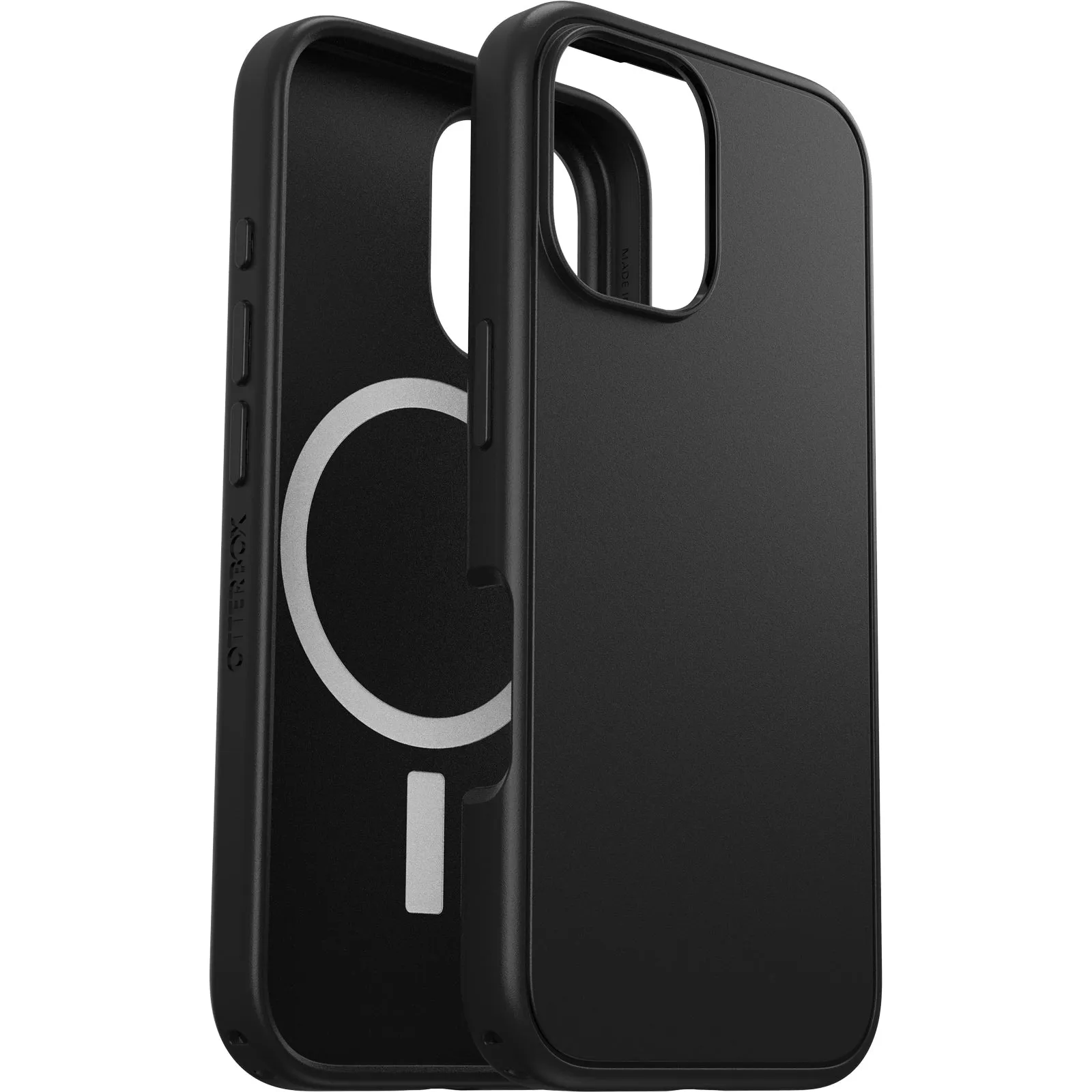 Matte Protection Minimal Look OtterBox Symmetry Cover with MagSafe for iPhone 16 - Black