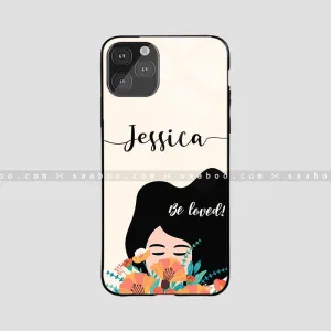 Glossy Protective Case With Cute Girl Name Soft Build Texture