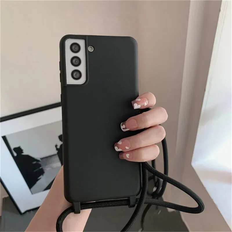 Crossbody Lanyard Strap Phone Case for Samsung Galaxy ?C Hands-Free and Adjustable Refined Protection